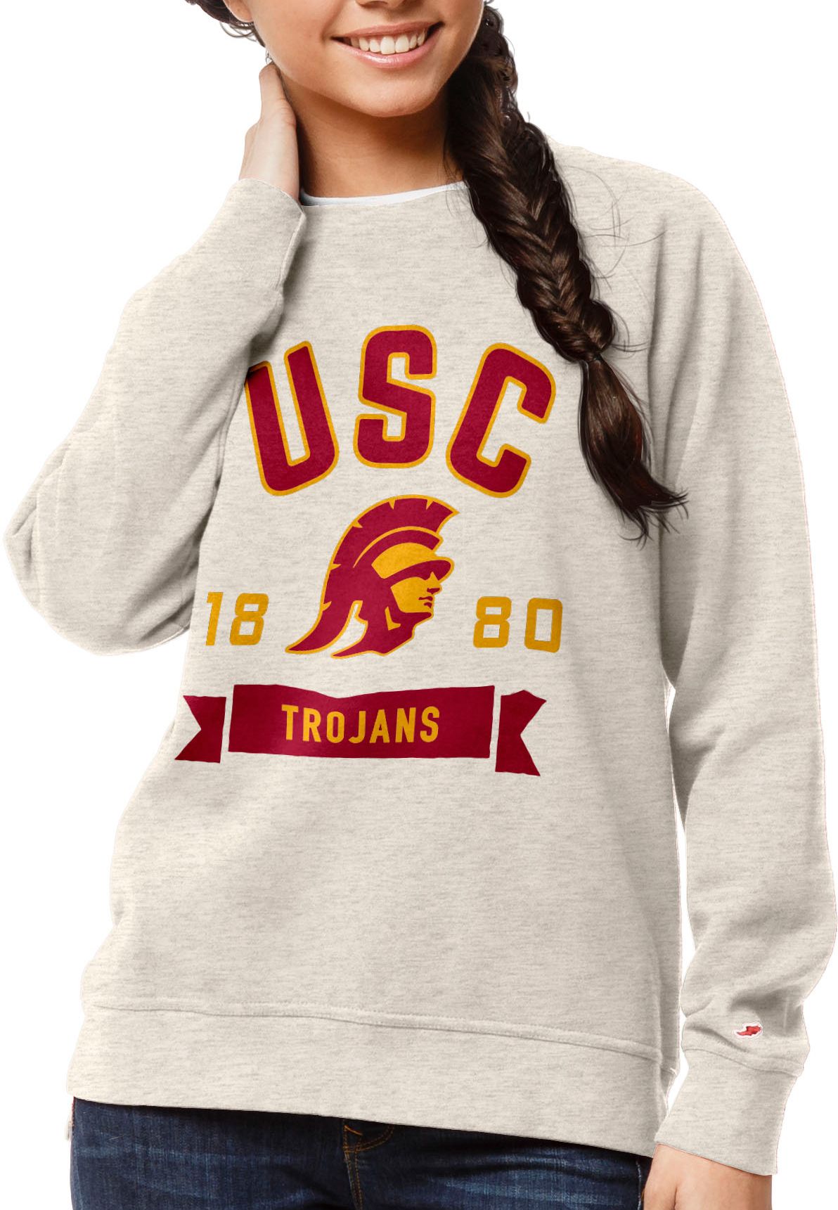usc sweatshirt white