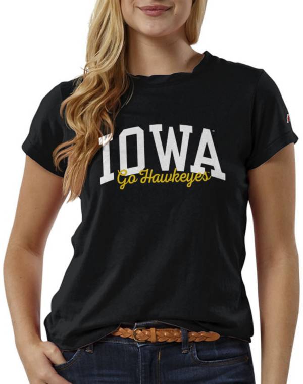 League-Legacy Women's Iowa Hawkeyes ReSpin Black T-Shirt product image