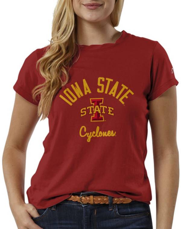 League-Legacy Women's Iowa State Cyclones Cardinal ReSpin T-Shirt product image