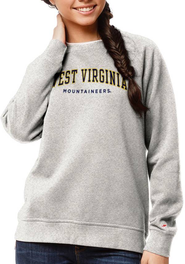 League-Legacy Women's West Virginia Mountaineers Oatmeal Academy Crew Sweatshirt product image