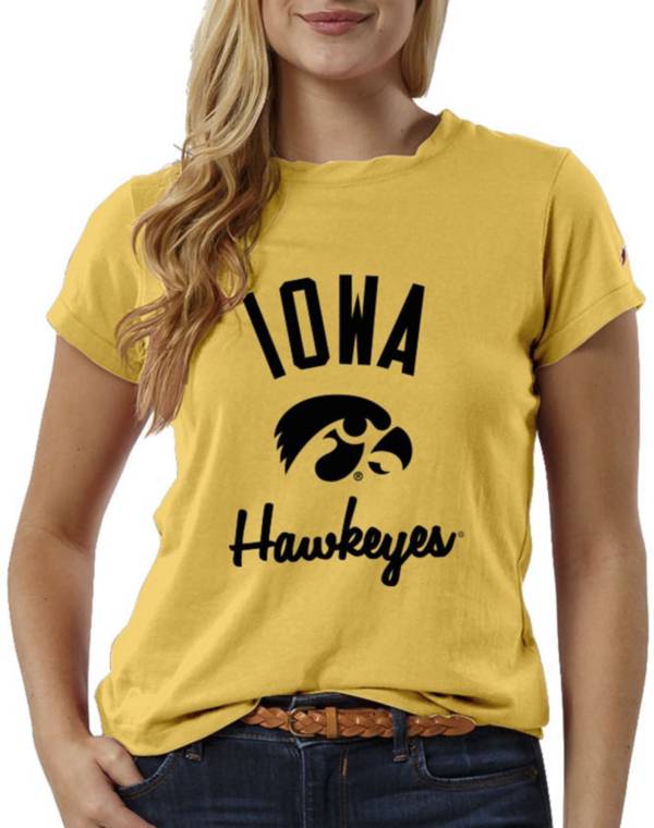 League-Legacy Women's Iowa Hawkeyes Gold ReSpin T-Shirt product image