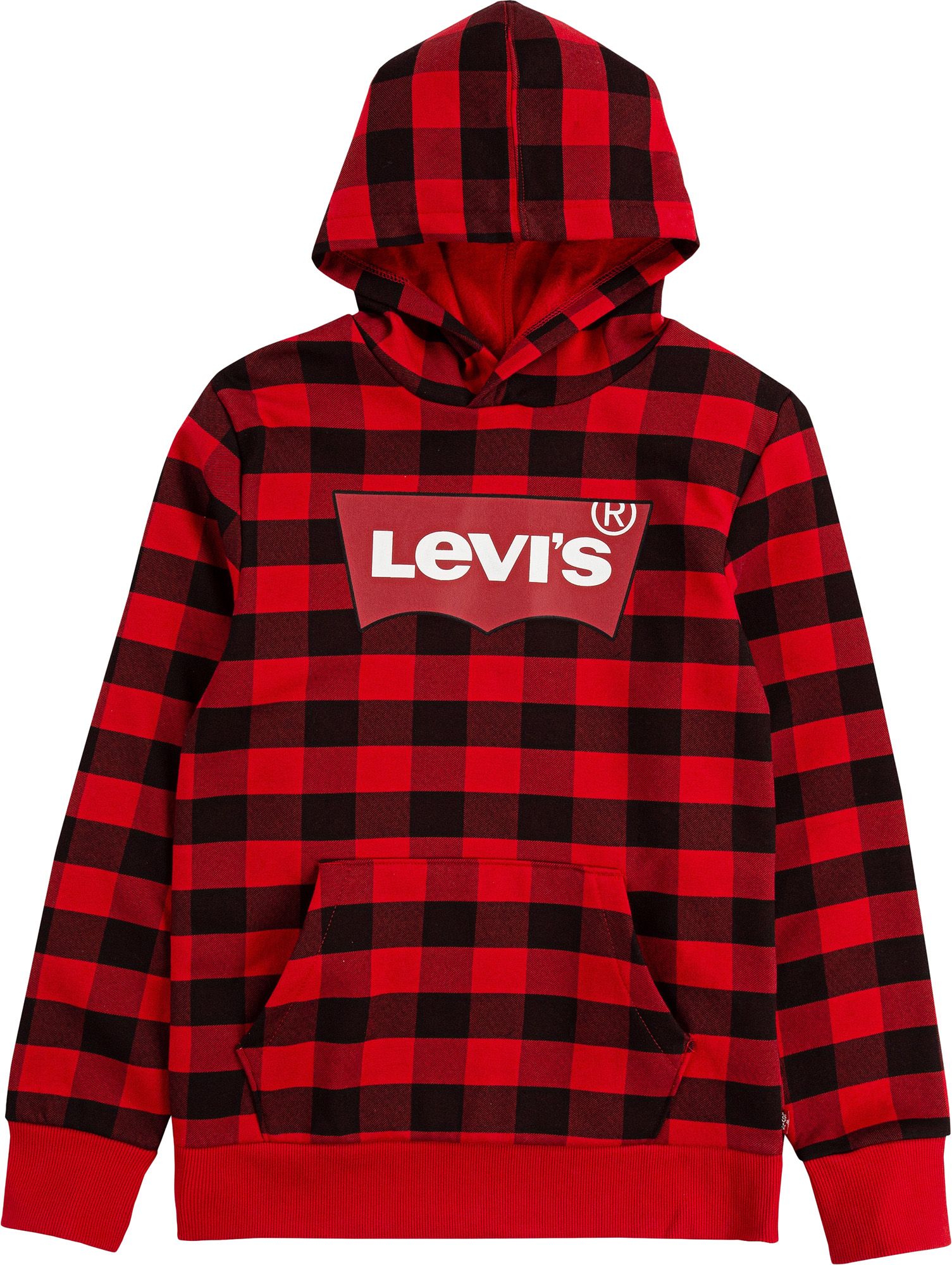 Levi's Boys' Batwing Logo Plaid 