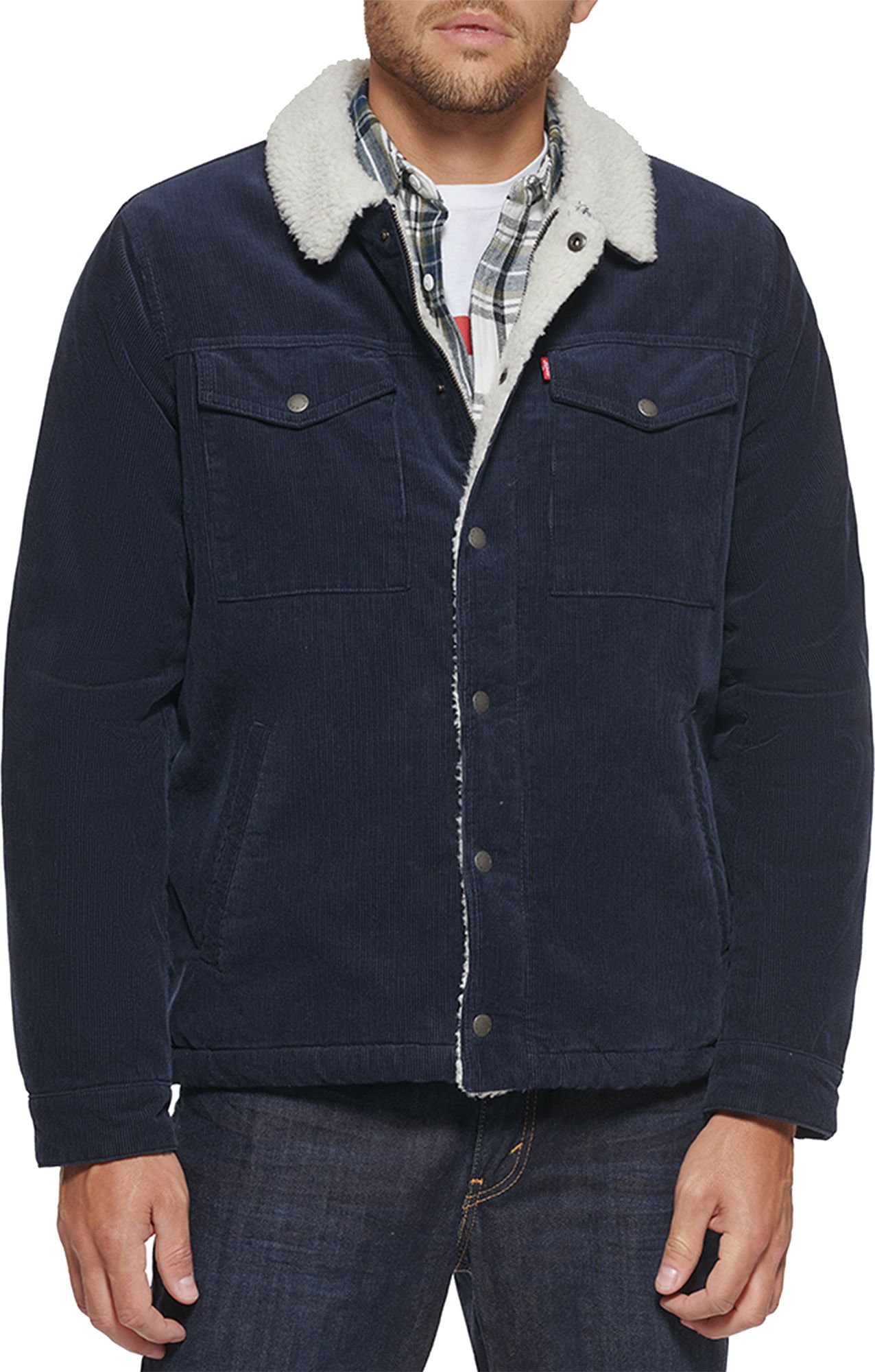 mens cord sherpa jacket