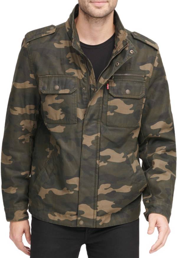 Levi's Men's Washed Cotton Military Jacket Sporting