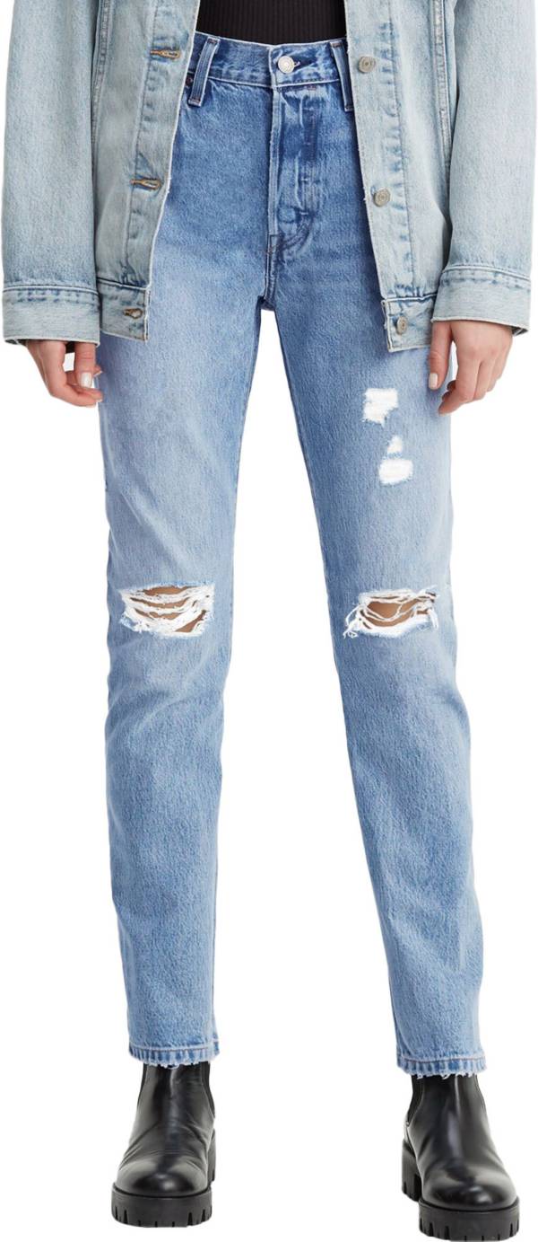 大人も着やすいシンプルファッション Levis 即決 海外 Jeans Denim Rise High Leg Straight Fly Button Wash Light 33 Waist 501 海外商品購入代行