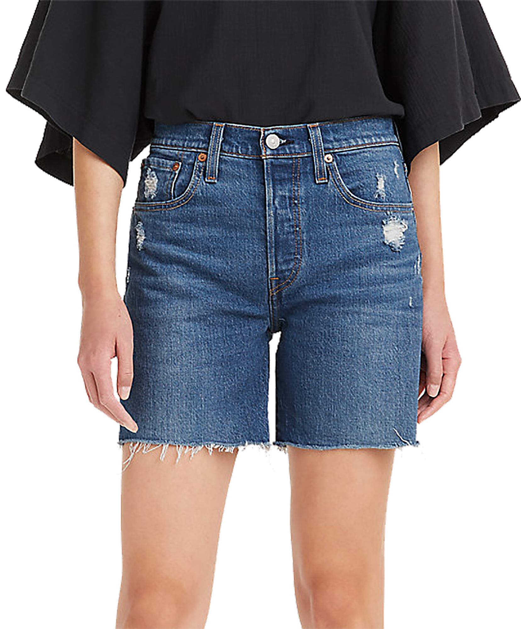 levis 501 womens shorts mid rise