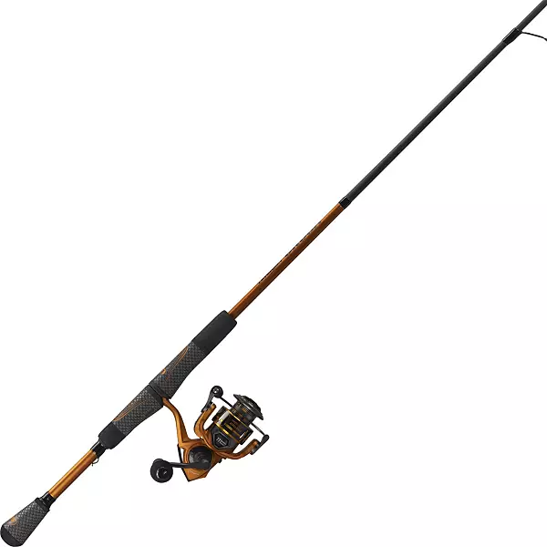 Lew's Mach Crush Spinning Fishing Reel, Size 400, Orange