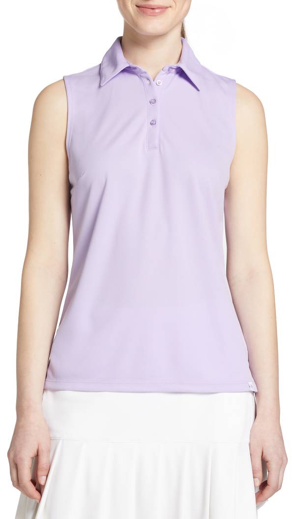 Walter Hagen Women's Core Pique Sleeveless Golf Polo