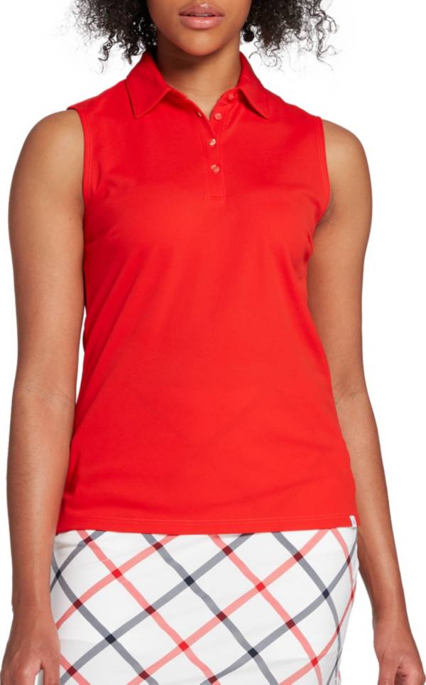 sleeveless golf polo women's