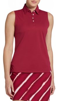 Women's Golf Pique Sleeveless Polo, Michael Kors