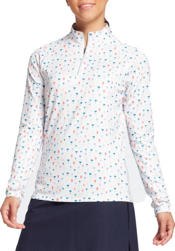 Lady Hagen Women's Solid UV 1/4 Zip Golf Pullover