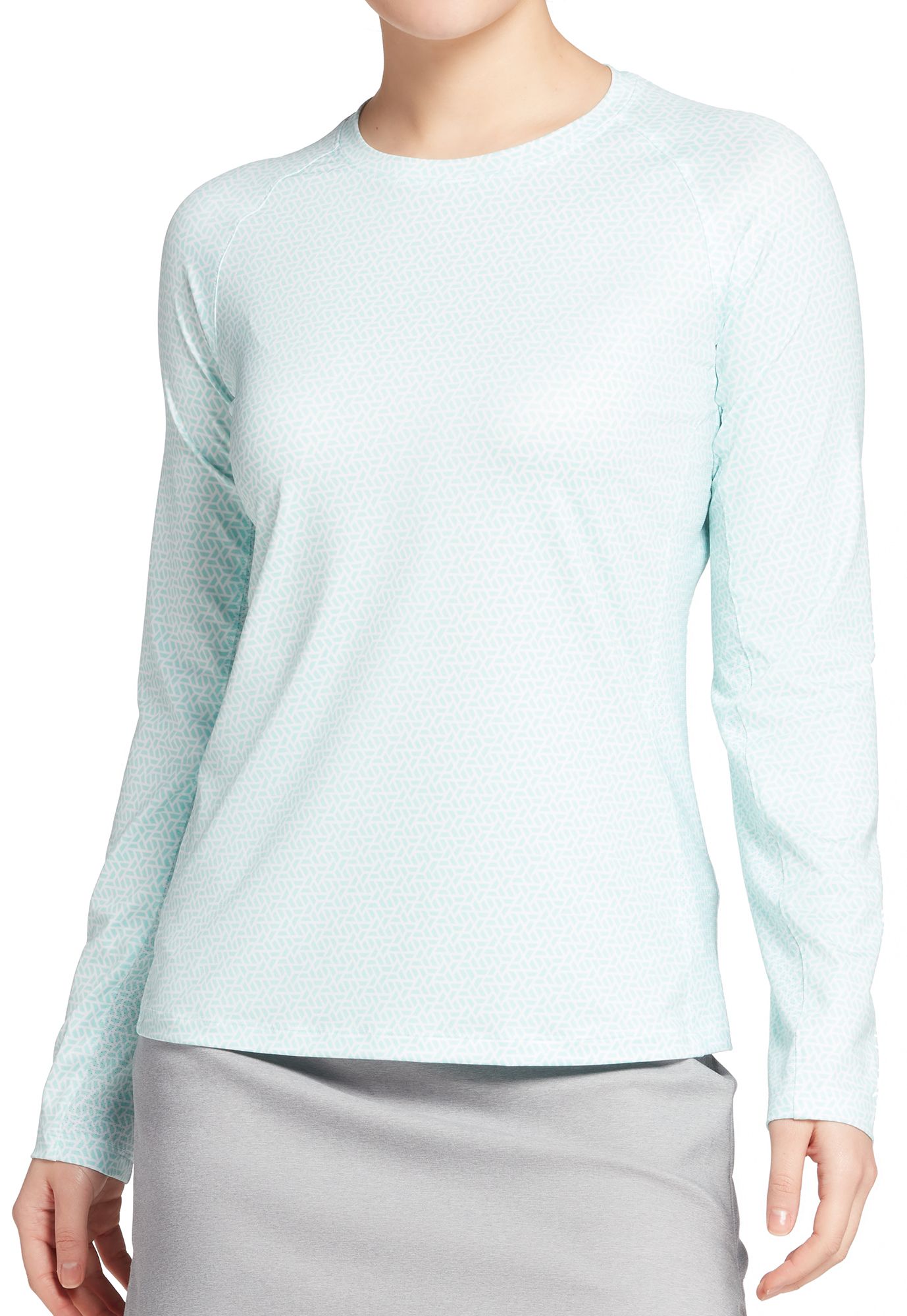 Lady Hagen Women's UV Long Sleeve Golf Shirt, Large, Blue