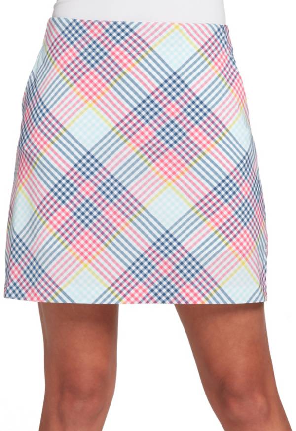 Lady Hagen Women's Tropical Plaid 17'' Golf Skort