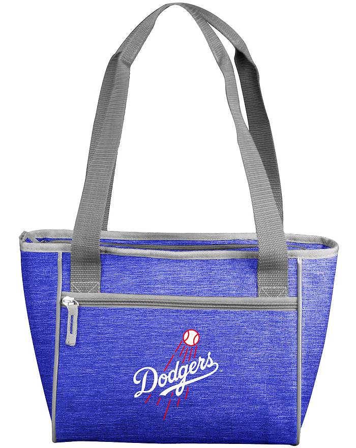 Logo Brands Los Angeles Dodgers Crosshatch Can Cooler Tote
