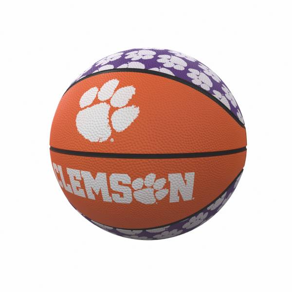 Clemson Tigers Logo Mini Rubber Basketball