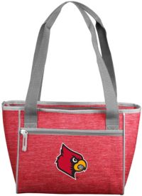 Logo Brands Louisville Cardinals Crosshatch Can Cooler Tote