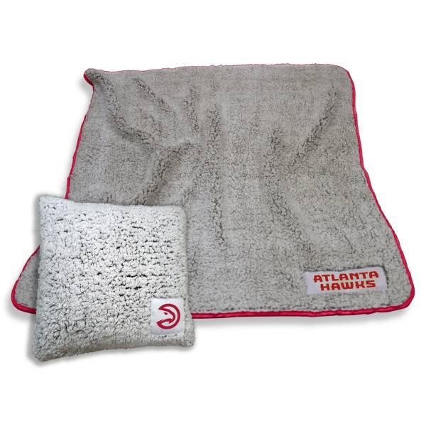 Logo Atlanta Hawks Frosty Blanket And Pillow Bundle