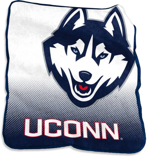 Logo UConn Huskies 50'' x 60'' Raschel Throw Blanket