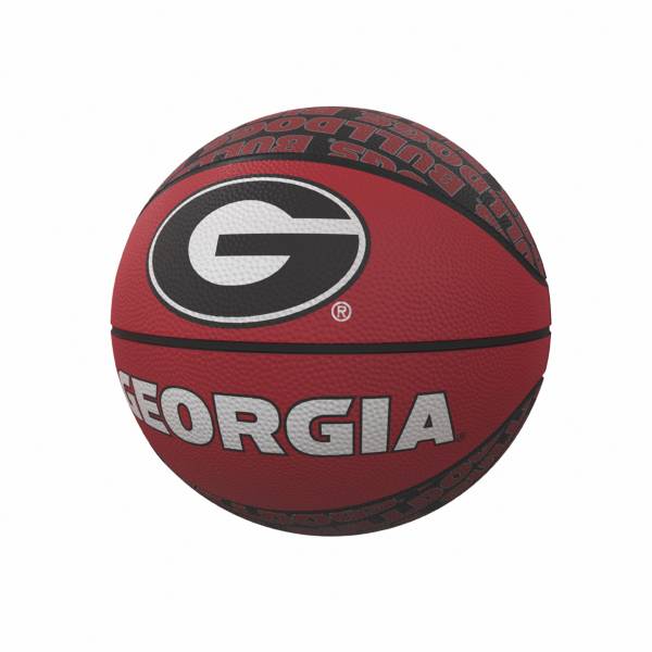 Georgia Bulldogs Logo Mini Rubber Basketball