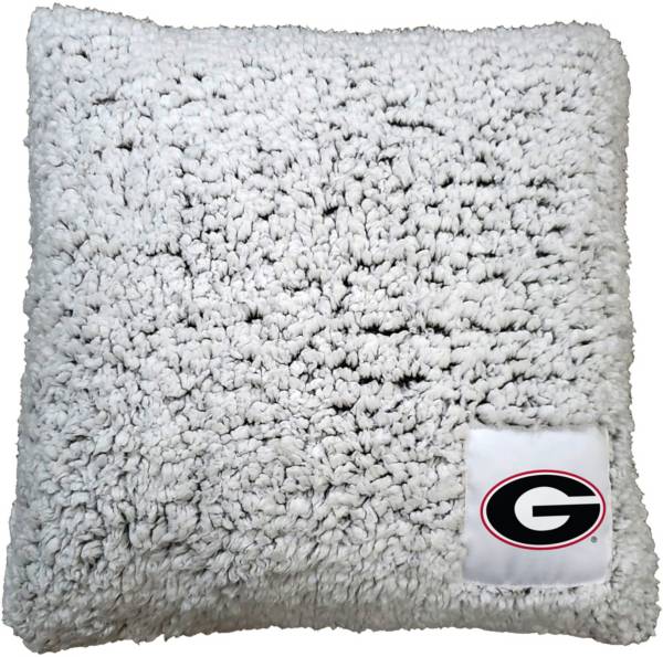 Logo Georgia Bulldogs Frosty Throw Pillow
