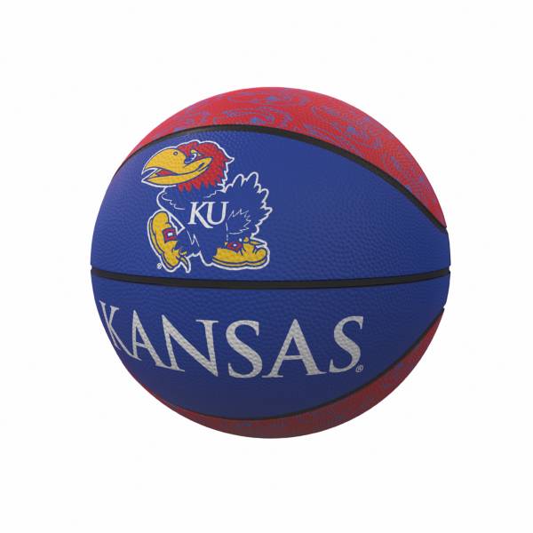 Kansas Jayhawks Logo Mini Rubber Basketball