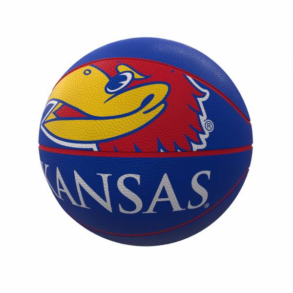 Kansas Jayhawks Mascot Rubber Basketball