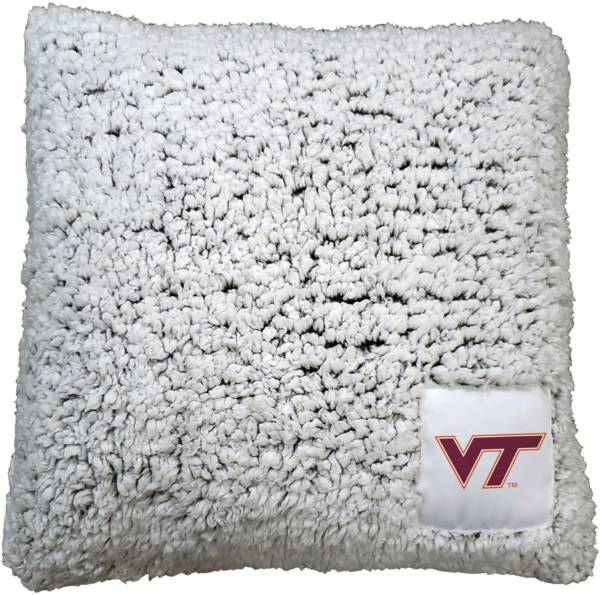 Logo Virginia Tech Hokies Frosty Throw Pillow