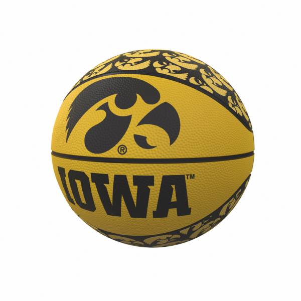 Iowa Hawkeyes Logo Mini Rubber Basketball