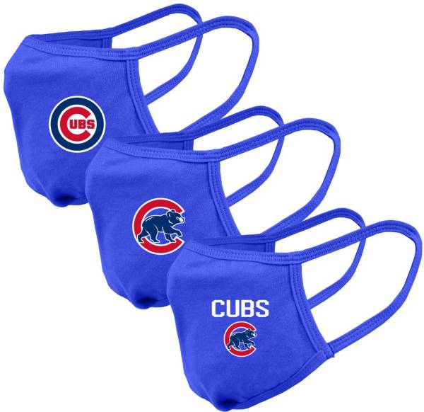 Levelwear Adult Chicago Cubs 3-Pack Face Coverings