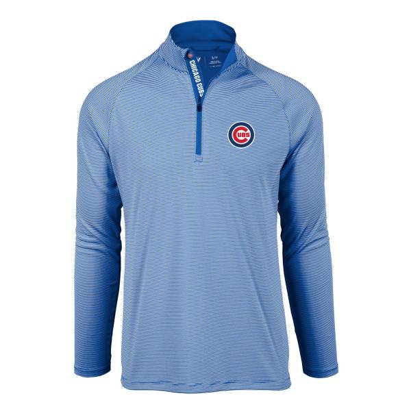 Levelwear Men's Chicago Cubs Blue Orion Quarter-Zip Shirt