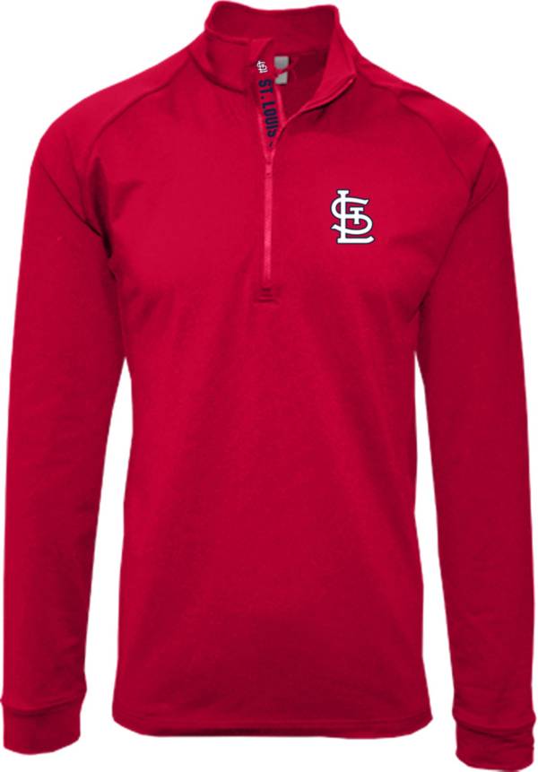 Levelwear Men's St. Louis Cardinals Red Calibre Icon Quarter-Zip Shirt