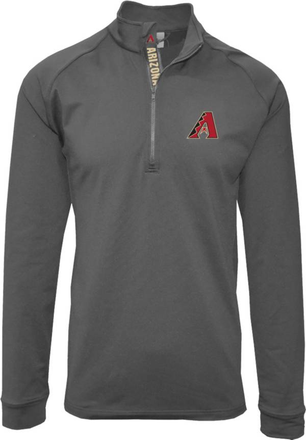 Levelwear Men's Arizona Diamondbacks Grey Calibre Icon Quarter-Zip Shirt