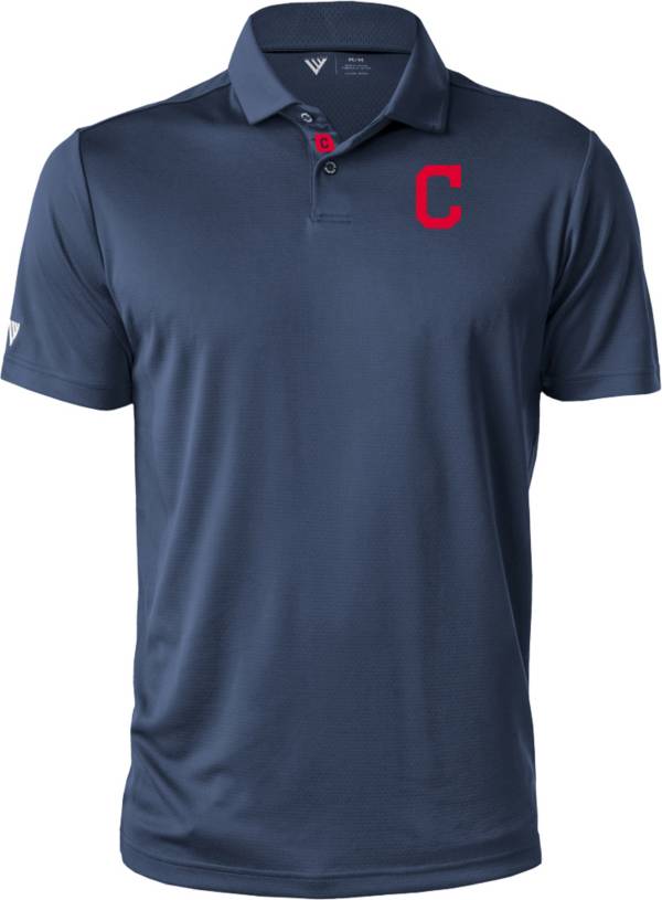 Levelwear Men's Cleveland Indians Navy Duval Polo