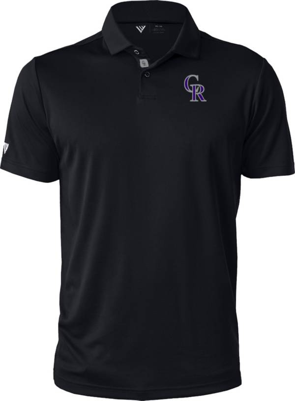 Levelwear Men's Colorado Rockies Black Duval Polo