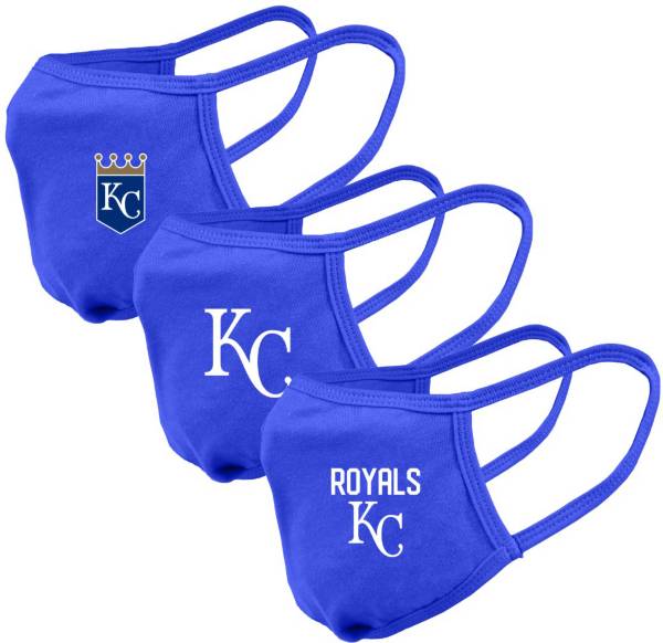 Levelwear Adult Kansas City Royals 3-Pack Face Coverings
