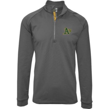 sorry, Levelwear Men's Oakland Athletics Grey Calibre Icon Quarter-Zip Shirt is currently out of stock