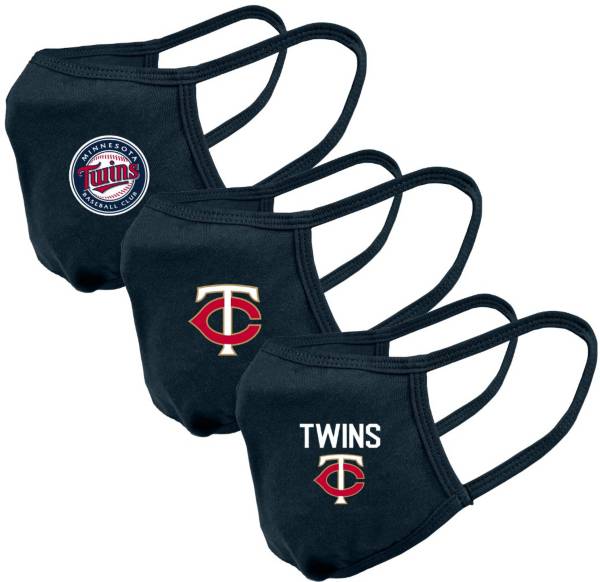 Levelwear Adult Minnesota Twins 3-Pack Face Coverings