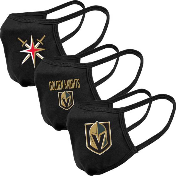 Levelwear Adult Vegas Golden Knights 3-Pack Face Coverings