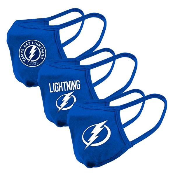 Levelwear Adult Tampa Bay Lightning 3-Pack Face Coverings