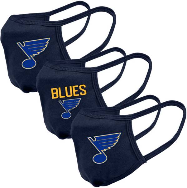 Levelwear Youth St. Louis Blues 3-Pack Face Coverings