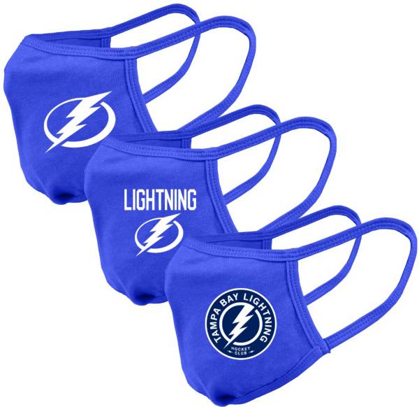 Levelwear Youth Tampa Bay Lightning 3-Pack Face Coverings