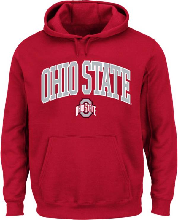 Mens LuLuLemon RED Ohio State Buckeyes Steady State Pullover Hoodie