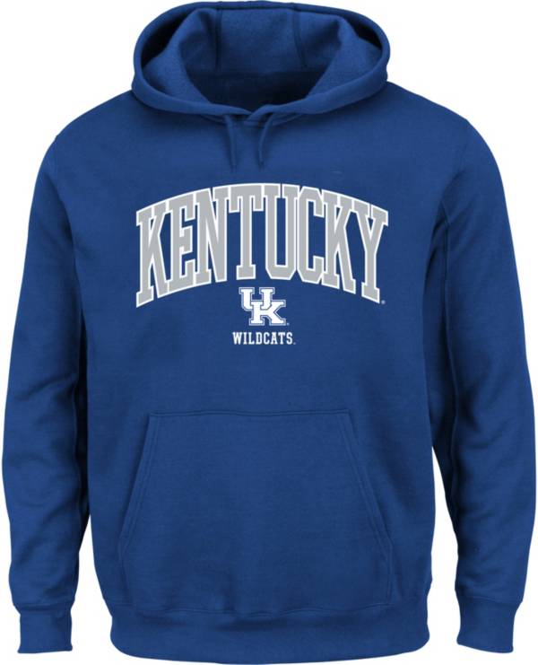 NCAA Men's Big and Tall Kentucky Wildcats Royal Pullover Hoodie