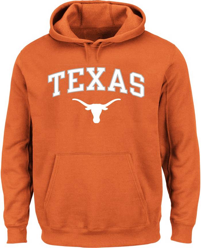 Men's Mitchell & Ness Texas Orange Longhorns Head Coach Pullover Hoodie Size: Small