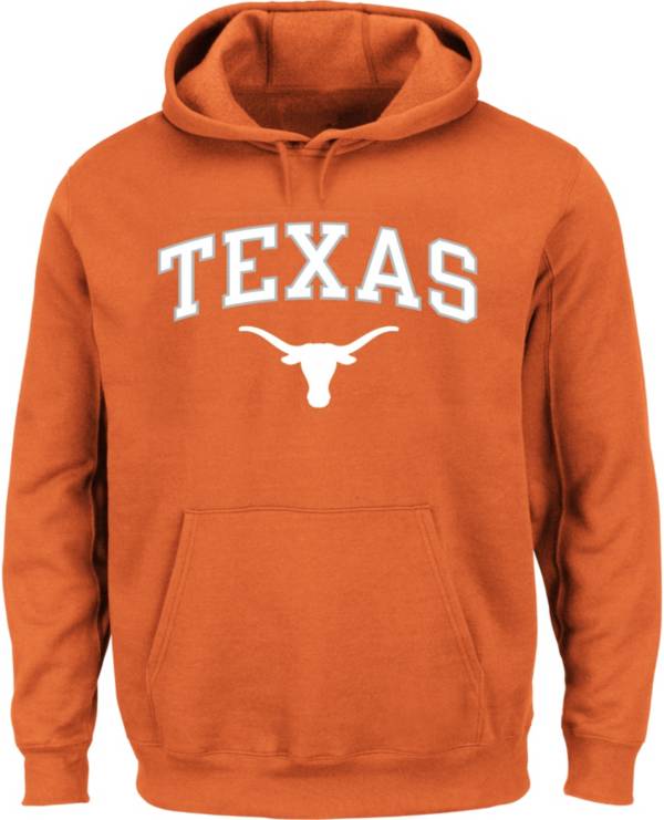 NCAA Men's Big and Tall Texas Longhorns Burnt Orange Pullover Hoodie