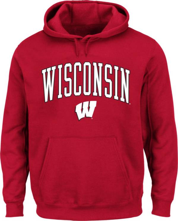 NCAA Men's Wisconsin Badgers Red Fleece Hoodie