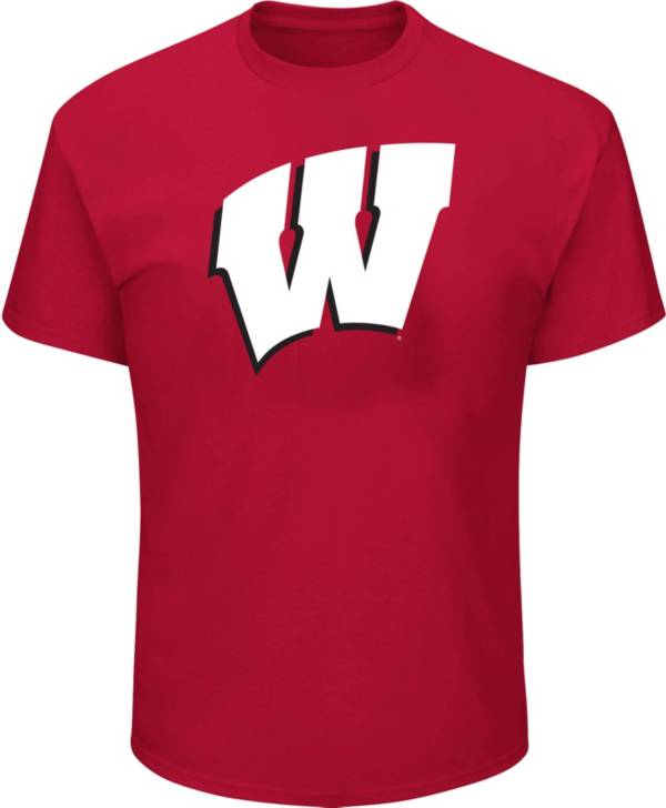 Ncaa Men S Wisconsin Badgers Red Logo T Shirt Dick S Sporting Goods