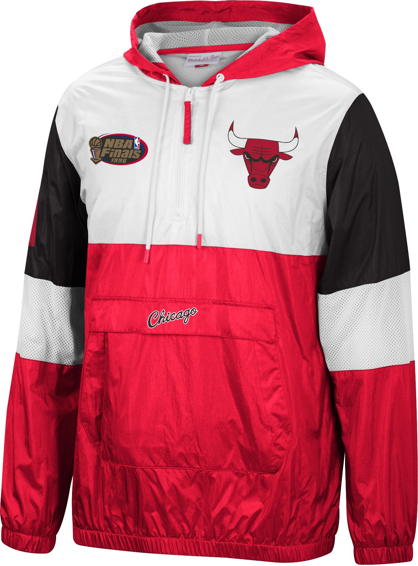 mitchell and ness chicago bulls windbreaker