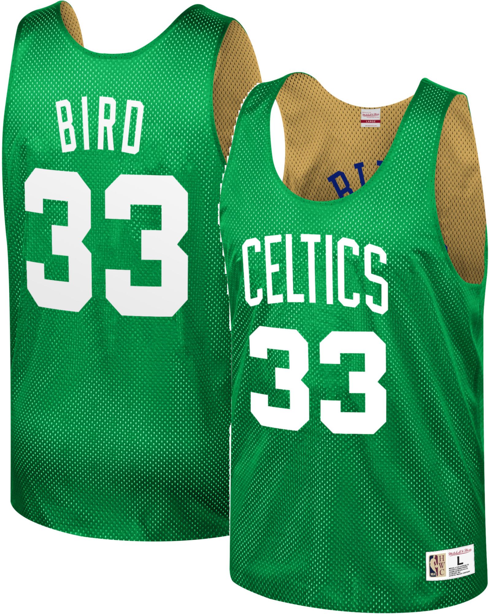 mitchell and ness larry bird t shirt