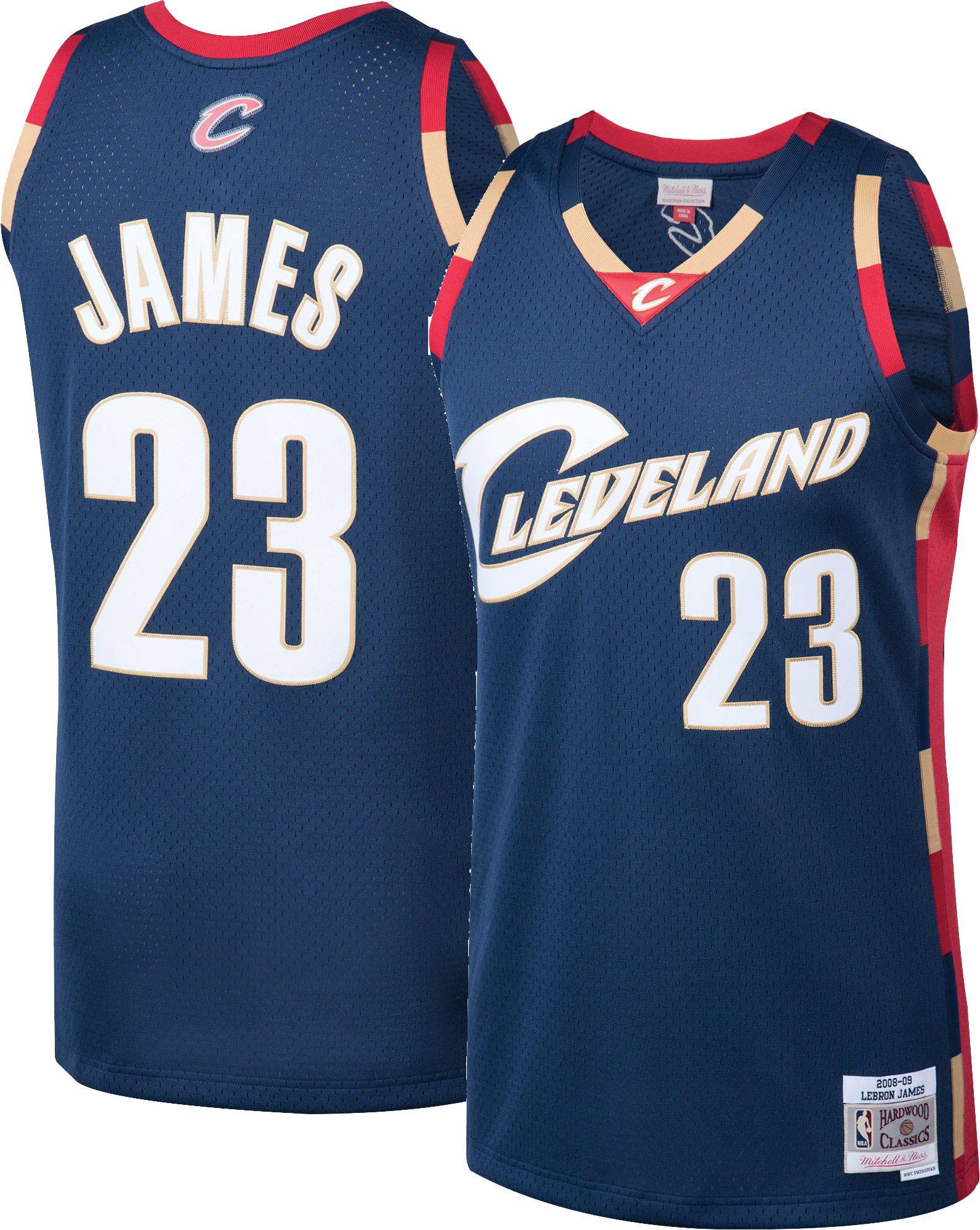 Mitchell & Ness Men's Cleveland Cavaliers LeBron James #23 Swingman Navy Jersey product image